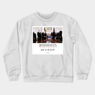 Georgia Grand Wizard Kemp Signs J.I.M.C.R.O.W. Act into Law (Jigaboo-Inspired Memorandum Curtailing Rights & Oppressing Ways-to-vote)) Crewneck Sweatshirt